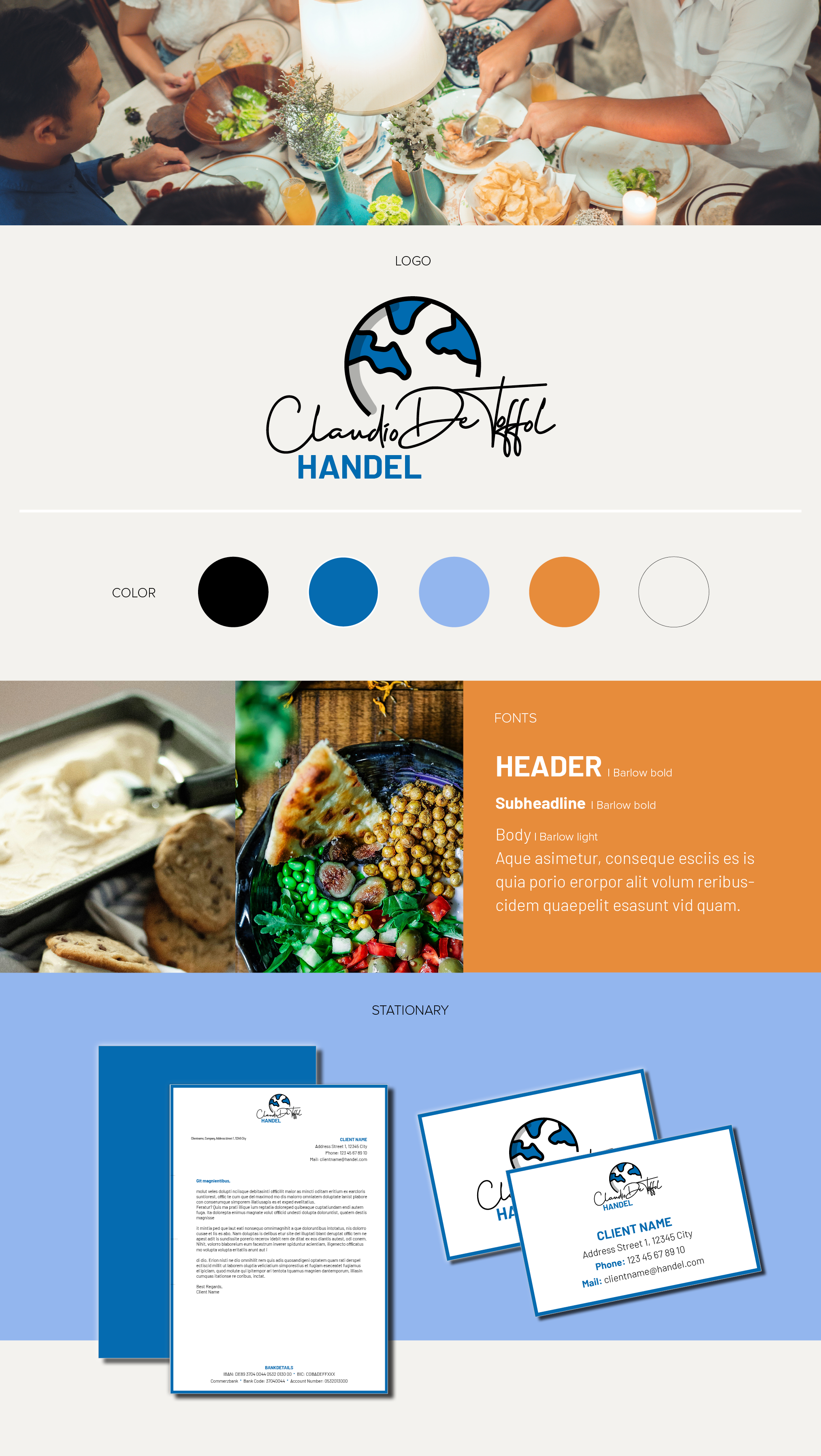 Bark&Bloom deine vegane Werbeagentur Portfolio Claudio De Toffol, Branding, Logo, Geschäftsausstattung, business stationery