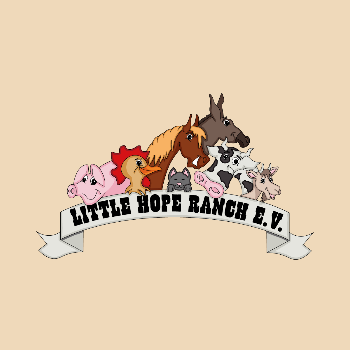 Bark&Bloom deine vegane Werbeagentur Portfolio Little Hope Ranch, Branding, Logo, Illustration, Geschäftsausstattung, business stationery